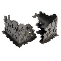 2x L-Shaped Necrotek Ruin (Gunmetal)