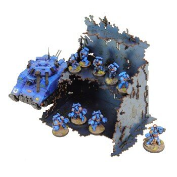 U-Shaped Necrotek Ruin (Blued Steel)
