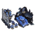 2x L-Shaped Necrotek Ruin (Blued Steel)