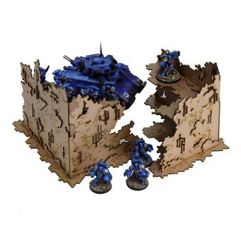 2x L-Shaped Necrotek Ruin (Copper)
