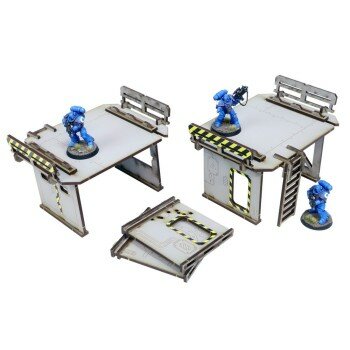 Promethium Forge Bulkhead Small Raised Platform Set