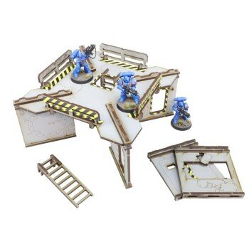 Promethium Forge Bulkhead Raised Square Platform Set 1