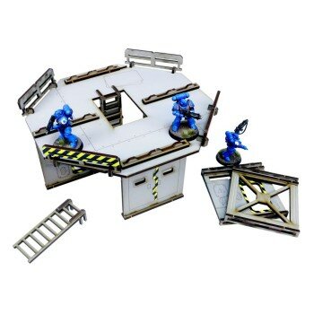 Promethium Forge Bulkhead Raised Octagonal Platform Set