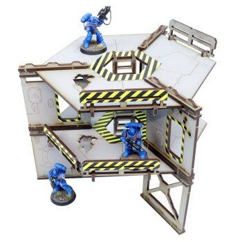 Promethium Forge Bulkhead Raised Hexagonal Platform Set