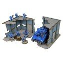 Urban Military Base L-Shape Ruined Corners (x2)