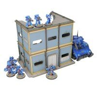 Urban Military Base U-Shape Ruined Building 1