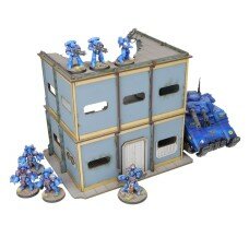 Urban Military Base U-Shape Ruined Building 1