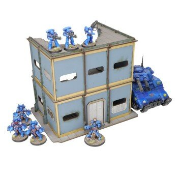 Urban Military Base U-Shape Ruined Building 1