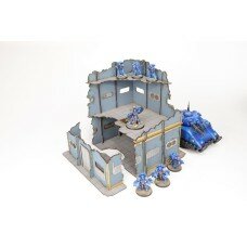 Urban Military Base U-Shape Ruined Building 2