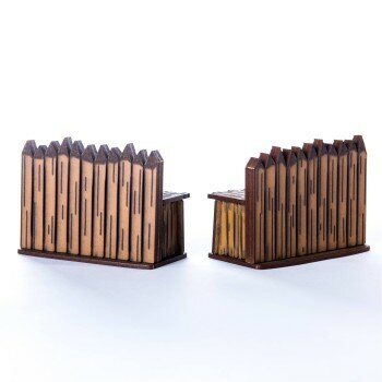 Two 3" Palisade Walls Two 3" Palisade Walls