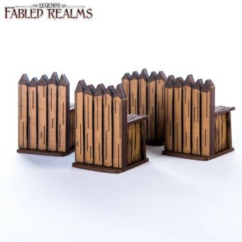 Four 1.5" Palisade Walls Four 1.5" Palisade Walls