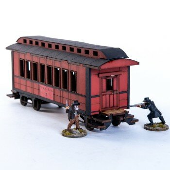 19th C. American Passenger Car (Red) 19th C. American Passenger Car (Red)