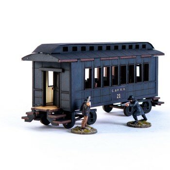 19th C. American Passenger Car (Black) 19th C. American Passenger Car (Black)