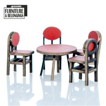 Shopping Mall: Food Court Chairs and Tables