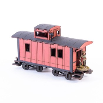 19th C. American Caboose (Red)