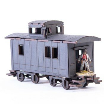 19th C. American Caboose (Black) 19th C. American Caboose (Black)