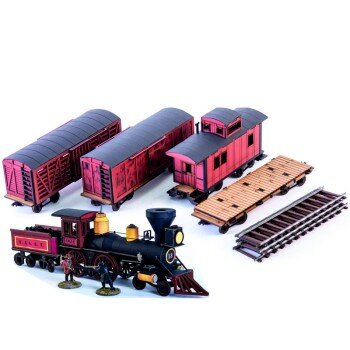 19th C. American Freight Train Set (Red) 19th C. American Freight Train Set (Red)