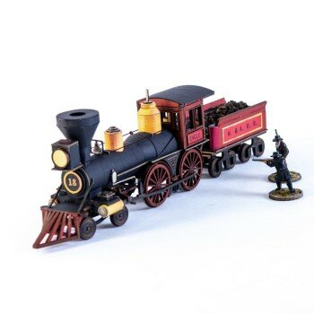 19th C. American Steam Locomotive (Red) 19th C. American Steam Locomotive (Red)
