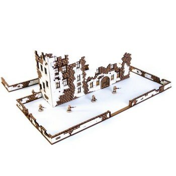 North African City Ruins and Walls Set