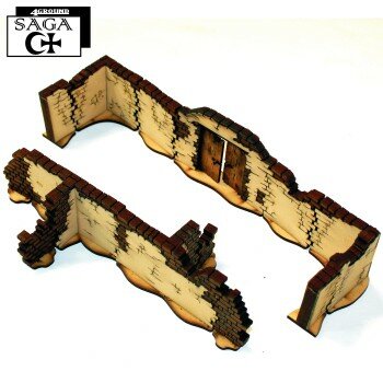 SAGA: Arabic Tall Walls With Large Gate & T Sections 